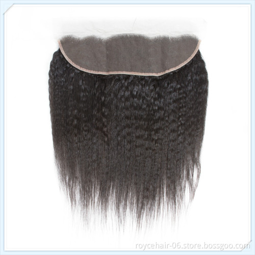 Dropship Wholesale 100% Peruvian Virgin Hair Kinky Straight Hair Extensions 3 Bundles with Lace Closure